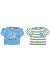 Upside Down 2 Pack Long Sleeve Jungle Giants Shirts - Blanket Babies